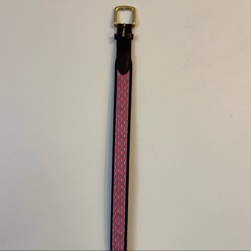 Vineyard Vines Shark Print Belt
